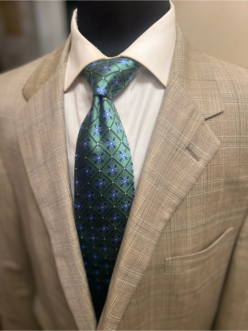 NWT Daniel Cremieux Loro Piana Worsted Wool Sport Coat Blazer Beige Men 50L - Picture 3 of 12